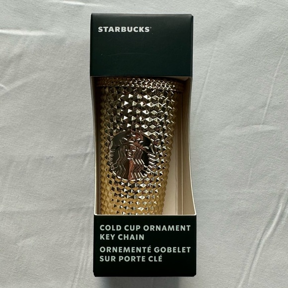 🆕 Starbucks Studded Gold & Magenta Keychain Tumblers & Florida Glass Ornaments - Picture 4 of 8